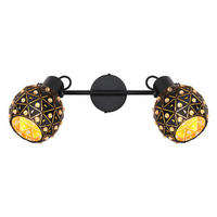 Strahler Jodie Jodie 35/12/26 cm   - Klar/Goldfarben, Basics, Glas/Metall (35/12/26cm) - Globo