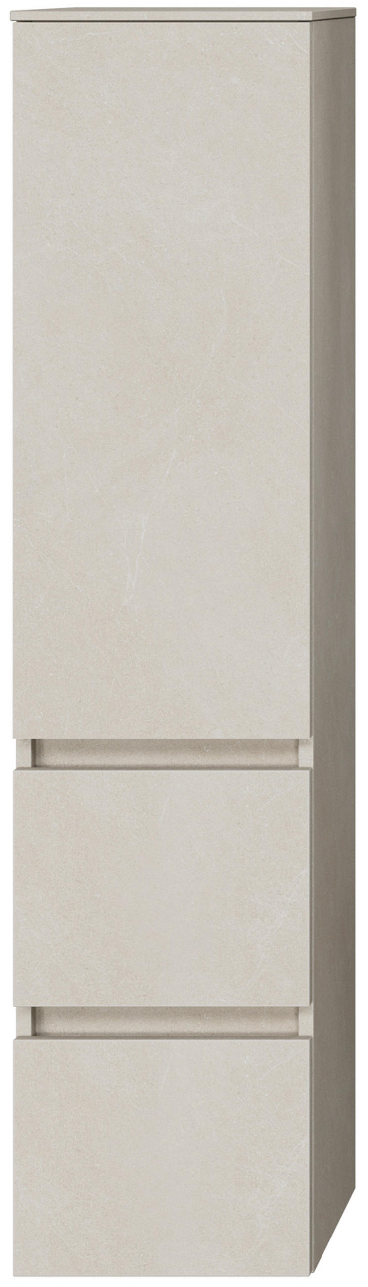 MIDISCHRANK 30/124/33 cm  - Sandfarben, KONVENTIONELL, Glas/Holzwerkstoff (30/124/33cm) - Sadena