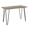 SCHREIBTISCH 101/68/49 cm  in Eichefarben  - Eichefarben/Schwarz, Design, Karton/Keramik (101/68/49cm) - MID.YOU