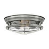 DECKENLEUCHTE  30.5/11.7 cm    - Nickelfarben, Lifestyle, Glas/Metall (30.5/11.7cm) - Elstead Lighting