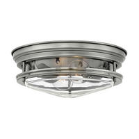 DECKENLEUCHTE  30.5/11.7 cm    - Nickelfarben, Lifestyle, Glas/Metall (30.5/11.7cm) - Elstead Lighting