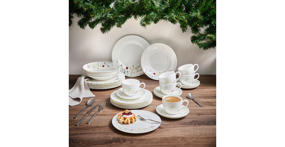KAFFEESERVICE Wildflower 18-teilig - Multicolor, LIFESTYLE, Keramik - Novel