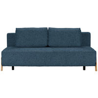 SCHLAFSOFA Textil Blau  - Blau/Naturfarben, Design, Holz/Textil (211/88/102cm) - Niels Andersson