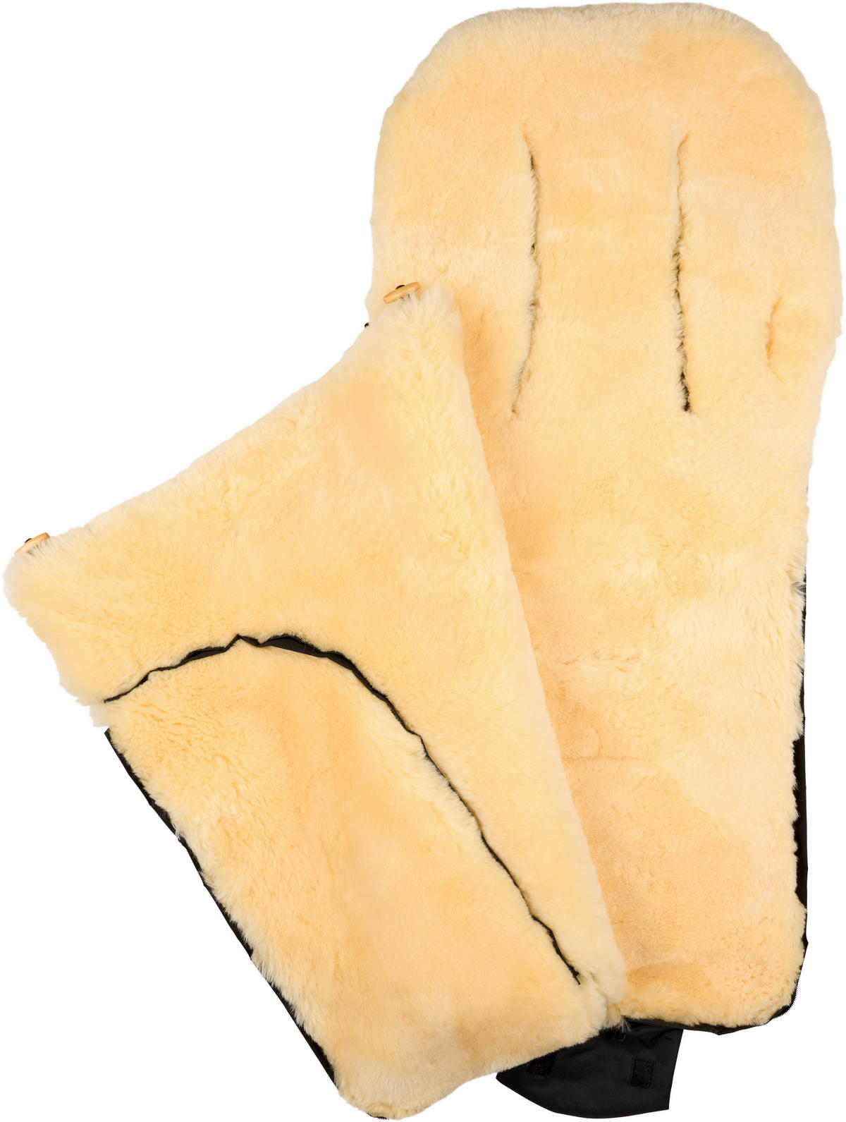 FELLSACK  - Creme/Schwarz, Basics, Textil (49/100cm) - Jimmylee