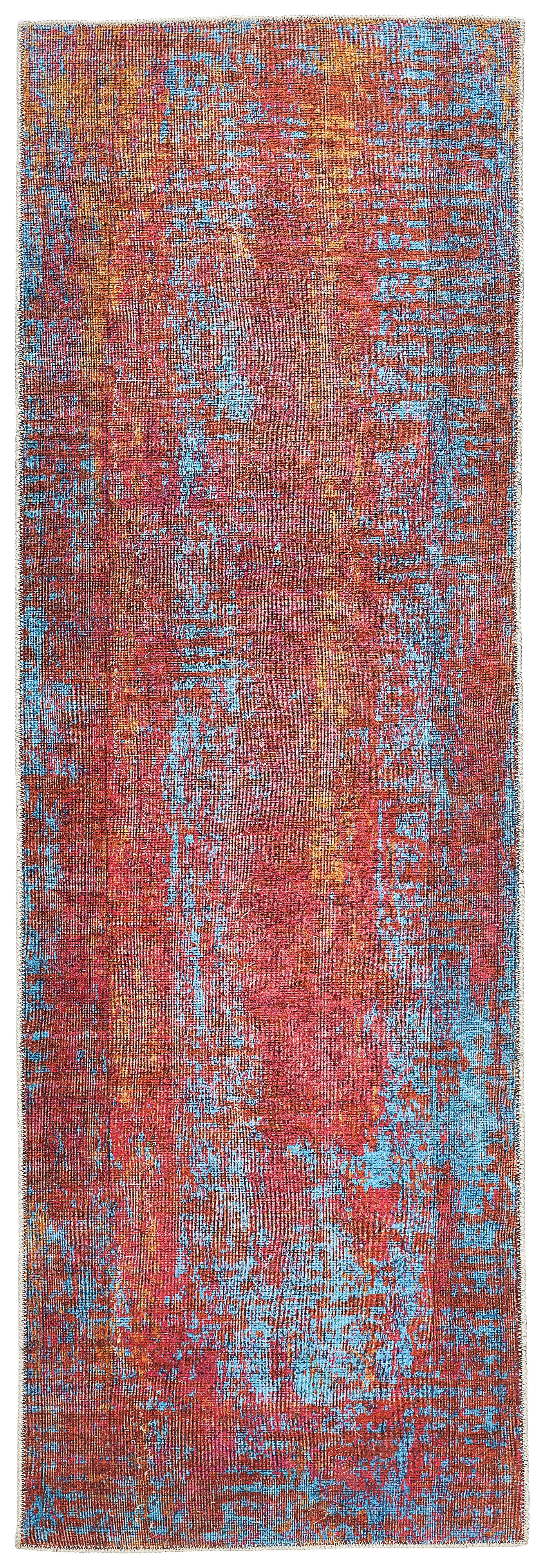 LÄUFER 80/250 cm  - Rot/Multicolor, Trend, Textil (80/250cm) - Novel