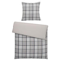WENDEBETTWÄSCHE Margo Biber 135/200 cm  - Taupe, KONVENTIONELL, Textil (135/200cm) - Dieter Knoll