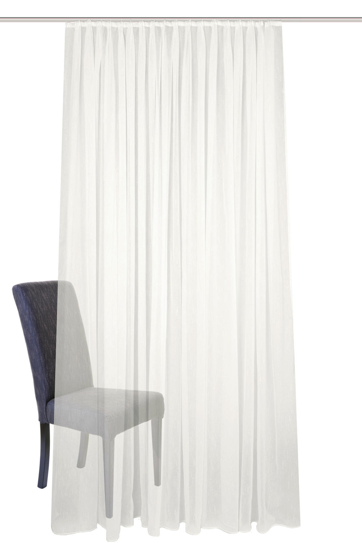 FERTIGSTORE  transparent   450/175 cm  - Creme, KONVENTIONELL, Textil (450/175cm)
