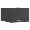 AUFSATZSCHRANK 60/38/68 cm  in  - Chromfarben/Anthrazit, Design, Holzwerkstoff/Metall (60/38/68cm)