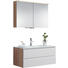 BADEZIMMER - Eichefarben/Weiß, Design, Glas/Holz (100cm) BADEZIMMER - Eichefarben/Weiß, Design, Glas/Holz (100cm)