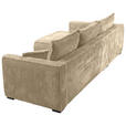 ECKSOFA Beige Cord  - Beige/Schwarz, MODERN, Holz/Textil (208/322cm) - Carryhome