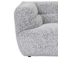 BIGSOFA  in Chenille Schwarz, Weiß  - Schwarz/Weiß, KONVENTIONELL, Kunststoff/Textil (240/75/105cm) - Carryhome