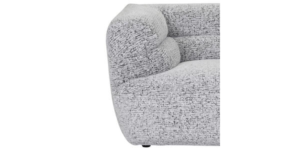 BIGSOFA  in Chenille Schwarz, Weiß  - Schwarz/Weiß, KONVENTIONELL, Kunststoff/Textil (240/75/105cm) - Carryhome