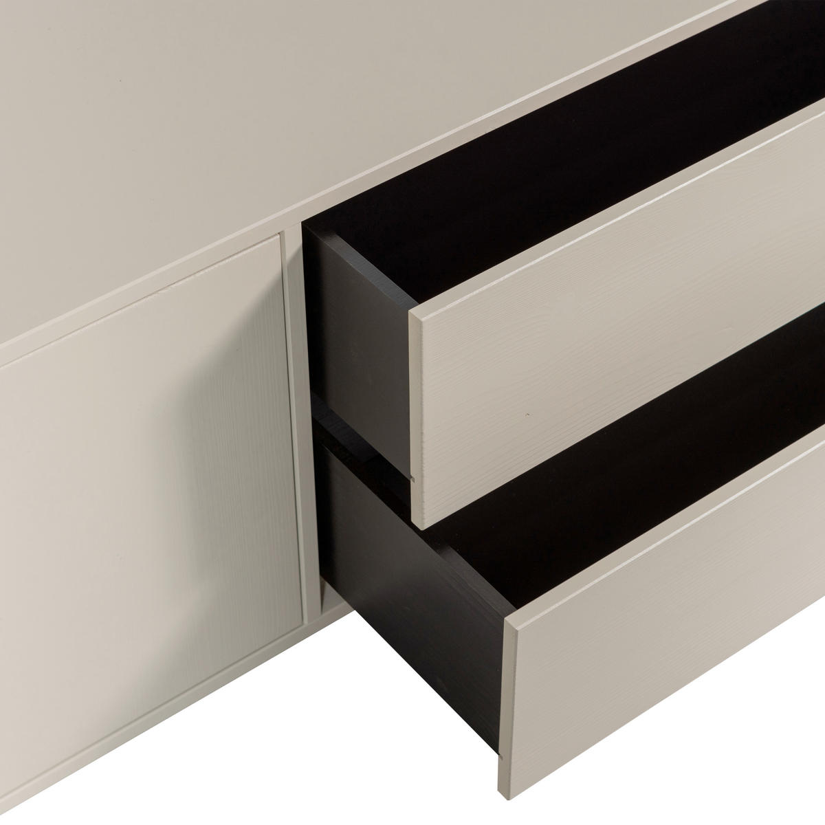 LOWBOARD Settle down 200/45/44 cm 2 Schublade(n) stehend  - Grau, Design, Holz (200/45/44cm) - Livetastic