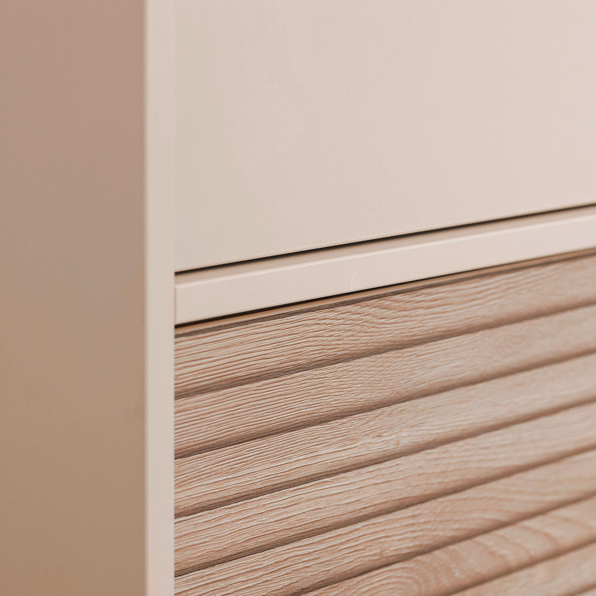 BABYKLEIDERSCHRANK Eefje Beige, Eichefarben  - Eichefarben/Beige, Basics, Holzwerkstoff (123,5/203,5/57,1cm) - Paidi