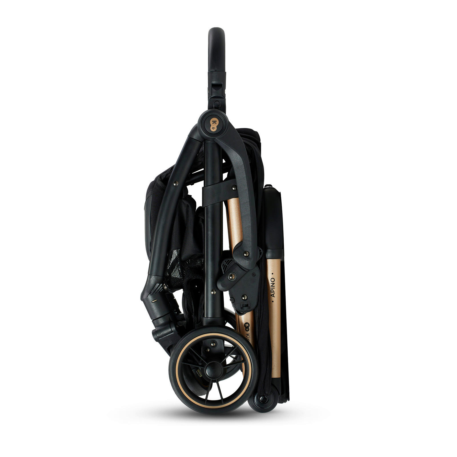 BUGGY Apino  - Goldfarben/Schwarz, Basics (47/99/93cm) - Kinderkraft