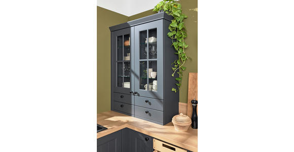 EINBAUKÜCHE   - Schwarz, Design, Holzwerkstoff - Novel