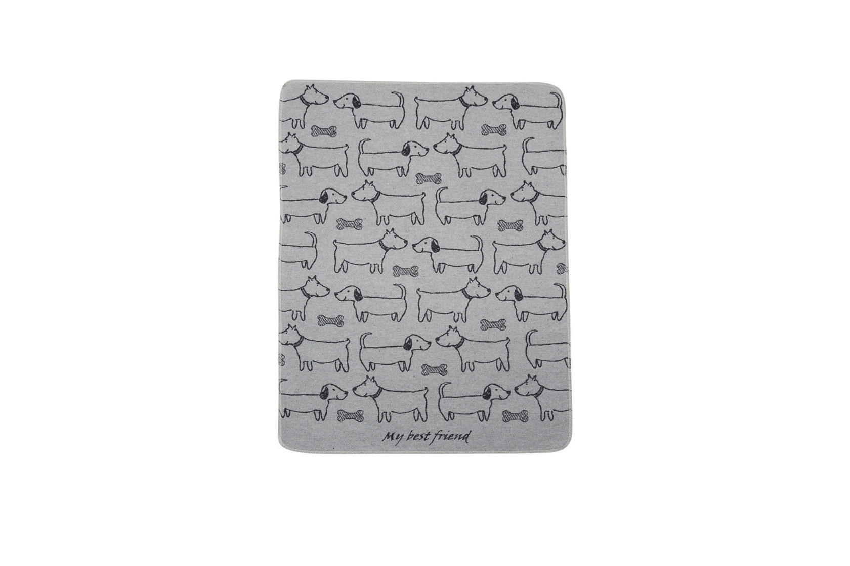 DEKA PRO PSY, bavlna, 70/90 cm - bílá/černá, Basics, textil (70/90cm) - David Fussenegger