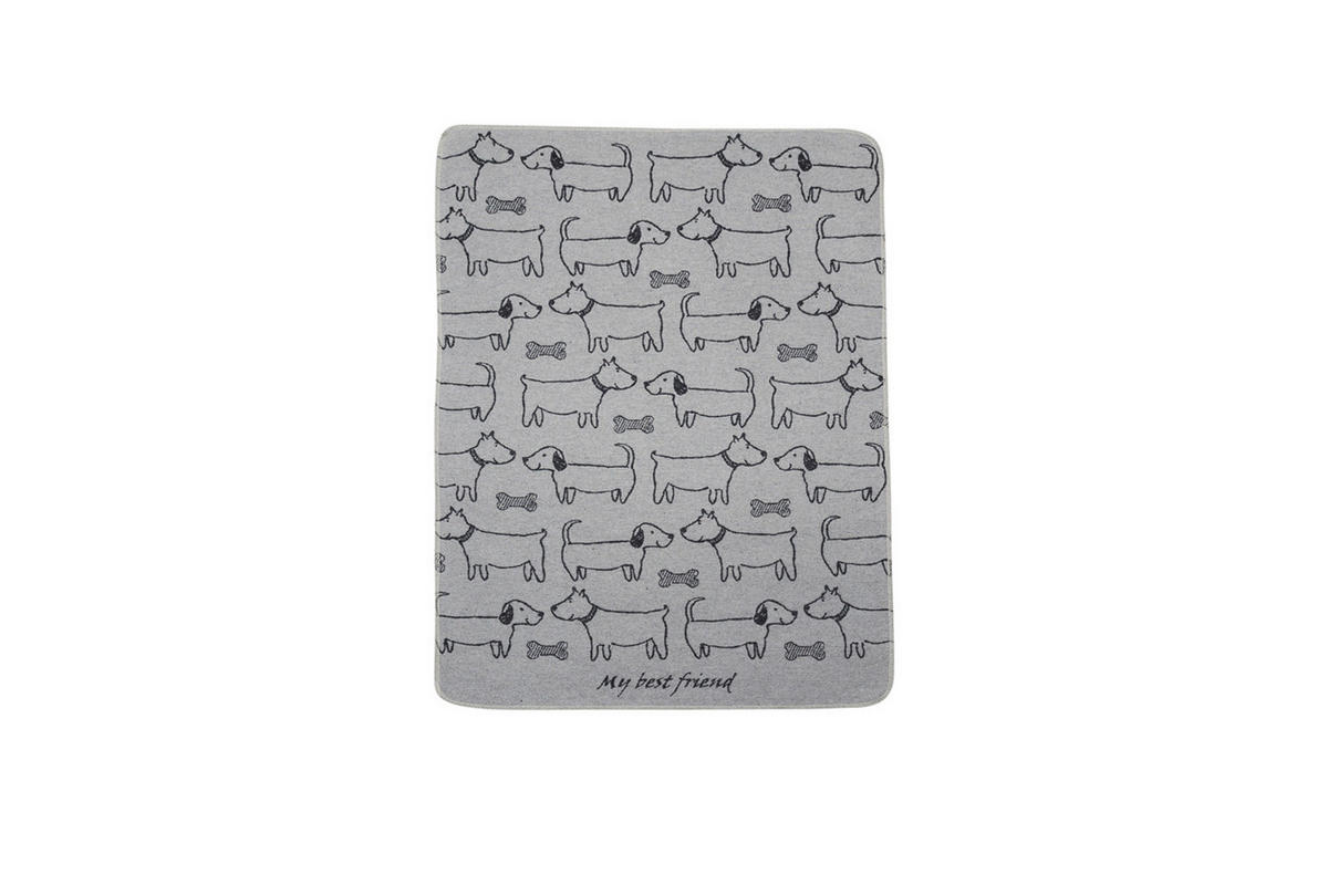 DEKA PRE PSOV, bavlna, 70/90 cm - čierna/biela, Basics, textil (70/90cm) - David Fussenegger