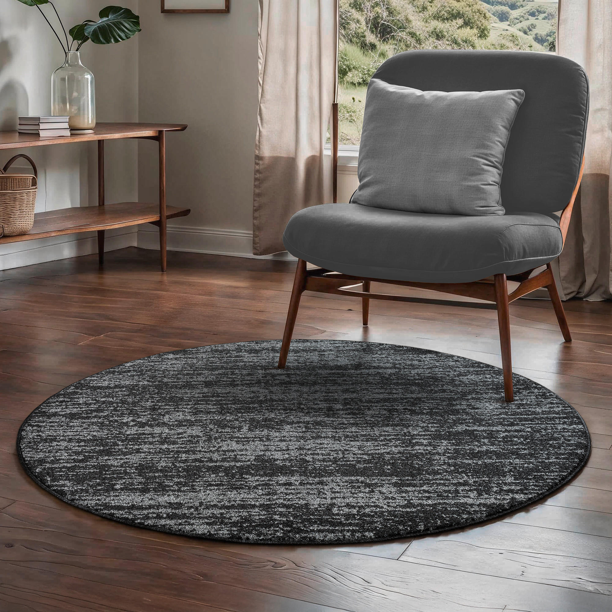 WEBTEPPICH 200 cm Oslo Schwarz  - Schwarz, Basics, Kunststoff/Textil (200cm) - Novel