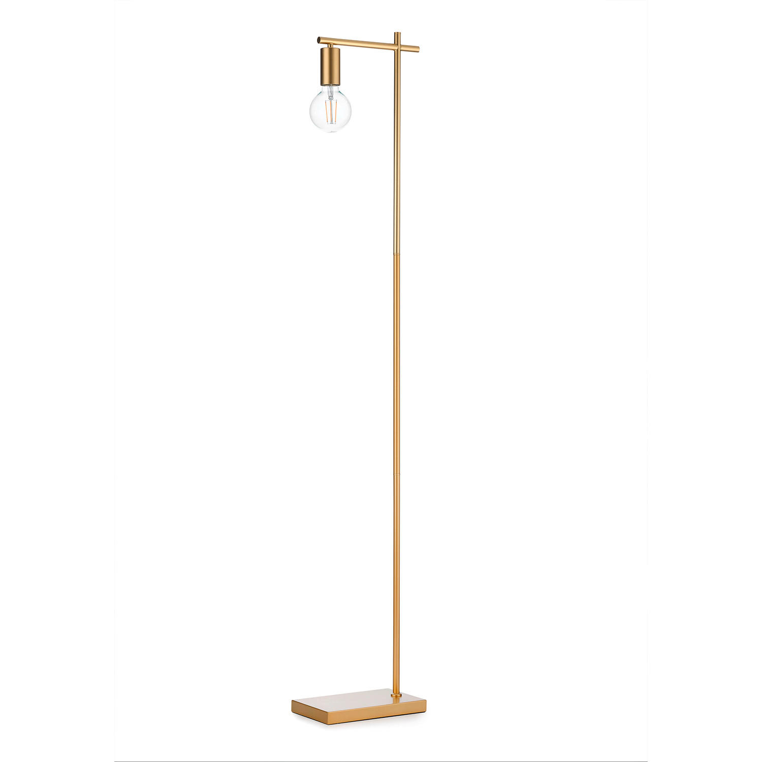 STEHLEUCHTE 35/15/150 cm    - Bernsteinfarben/Sahara, KONVENTIONELL, Kunststoff/Metall (35/15/150cm)