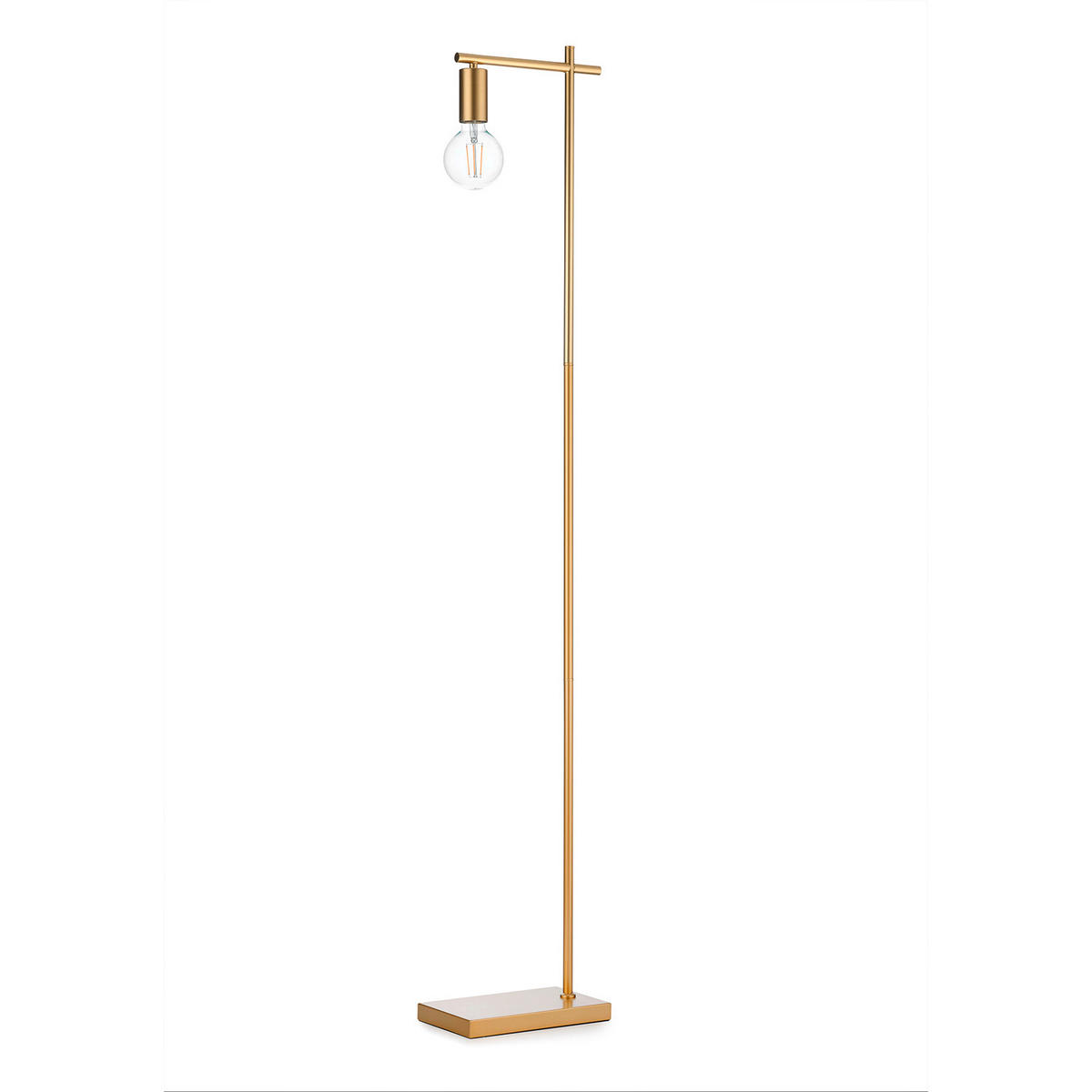 STEHLEUCHTE 35/15/150 cm    - Bernsteinfarben/Sahara, KONVENTIONELL, Kunststoff/Metall (35/15/150cm)
