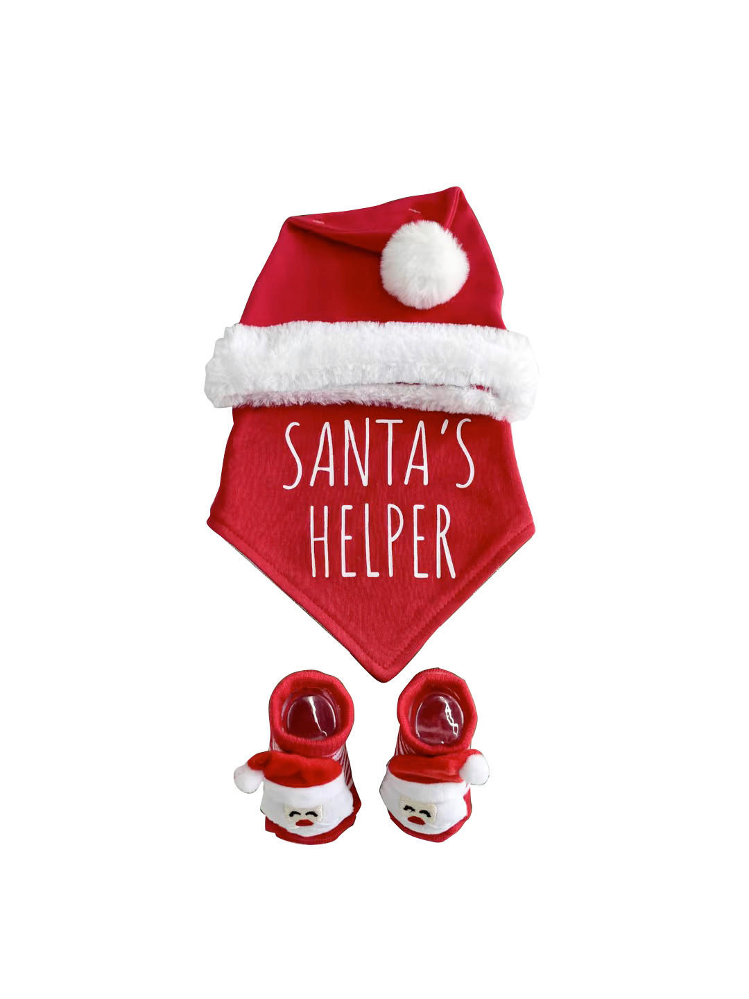 BABYBEKLEIDUNGSSET 3-teilig  - Rot, Textil - X-Mas