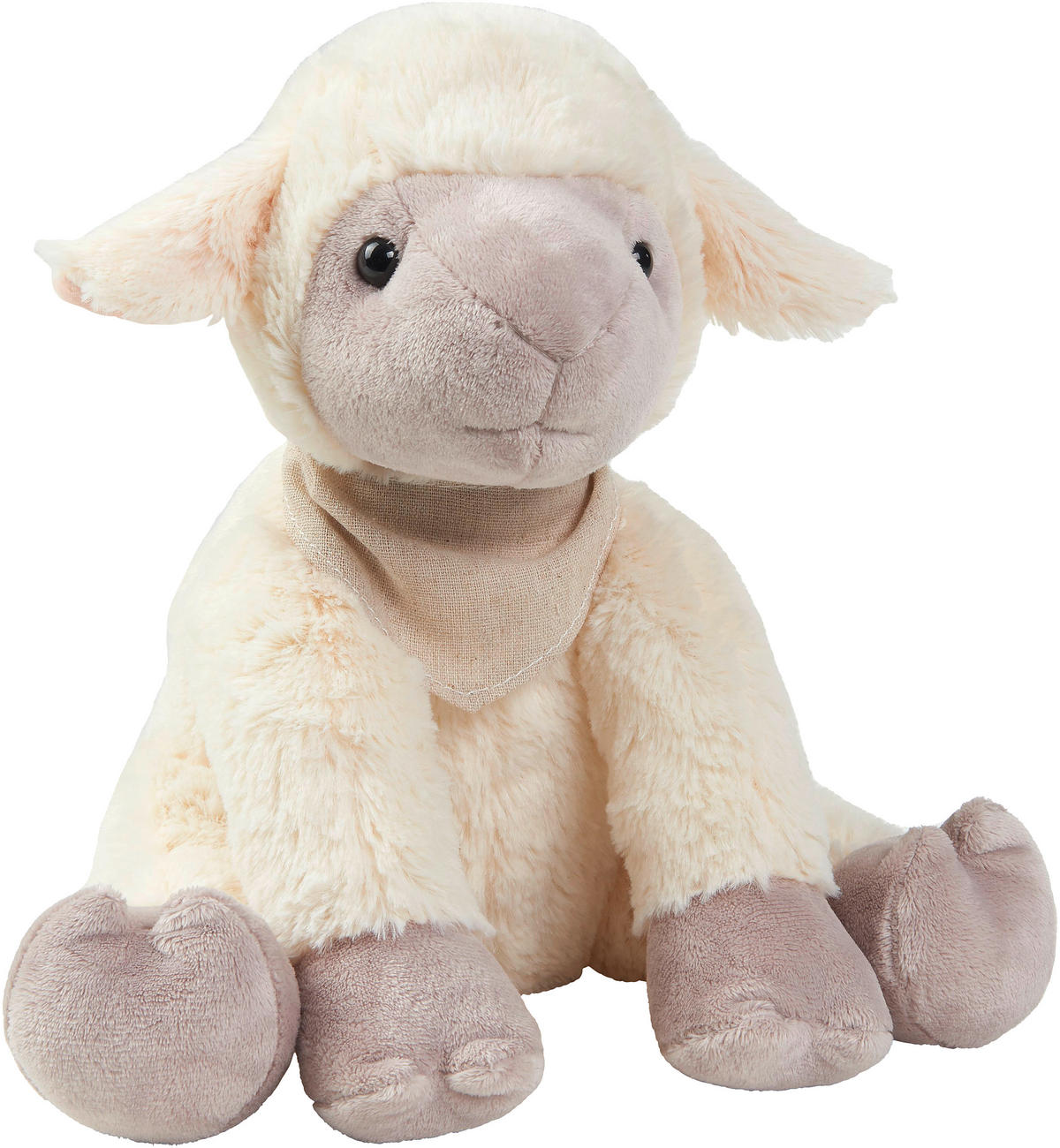PLÜSSÁLLAT Schaf Sven  - bézs/barna, Basics, textil (26cm) - My Baby Lou