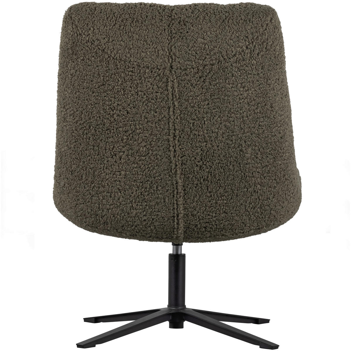 SESSEL in Teddystoff Dunkelgrün  - Dunkelgrün/Schwarz, Design, Textil/Metall (70/101/85cm) - Livetastic