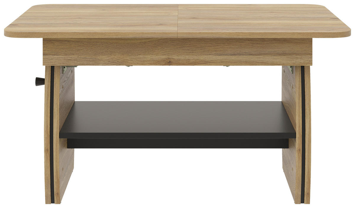 COUCHTISCH 95-125/60/51,5-61,5 cm rechteckig Eichefarben  - Eichefarben, KONVENTIONELL, Holzwerkstoff (95-125/60/51,5-61,5cm) - Xora