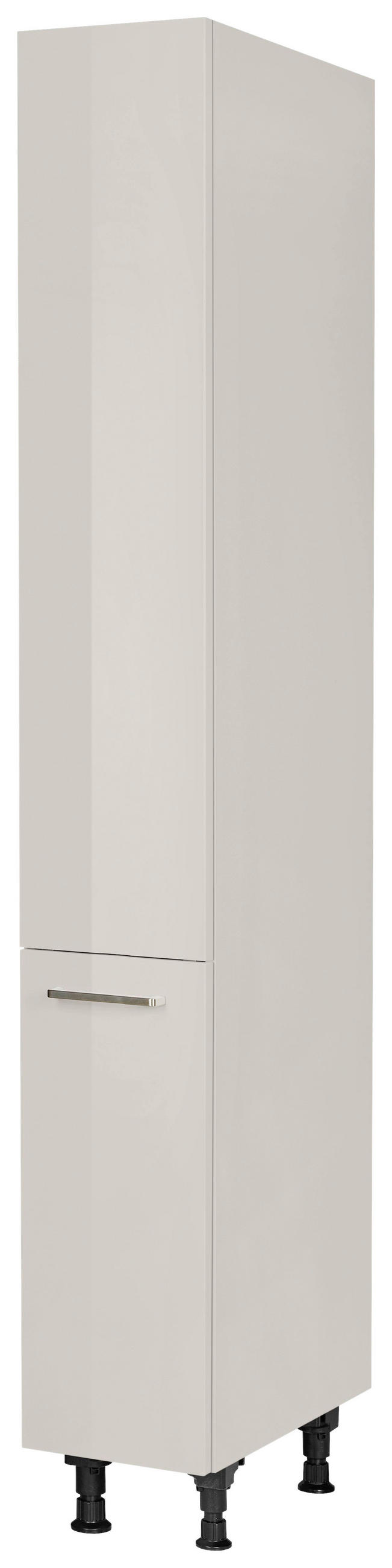 APOTHEKERSCHRANK 30/216,6/58 cm  in Hellgrau  - Edelstahlfarben/Hellgrau, MODERN, Holzwerkstoff/Metall (30/216,6/58cm) - Nobilia