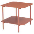 BEISTELLTISCH 48,4/45/40 cm Terracotta quadratisch  - Terracotta, Design, Metall (48,4/45/40cm) - Carryhome