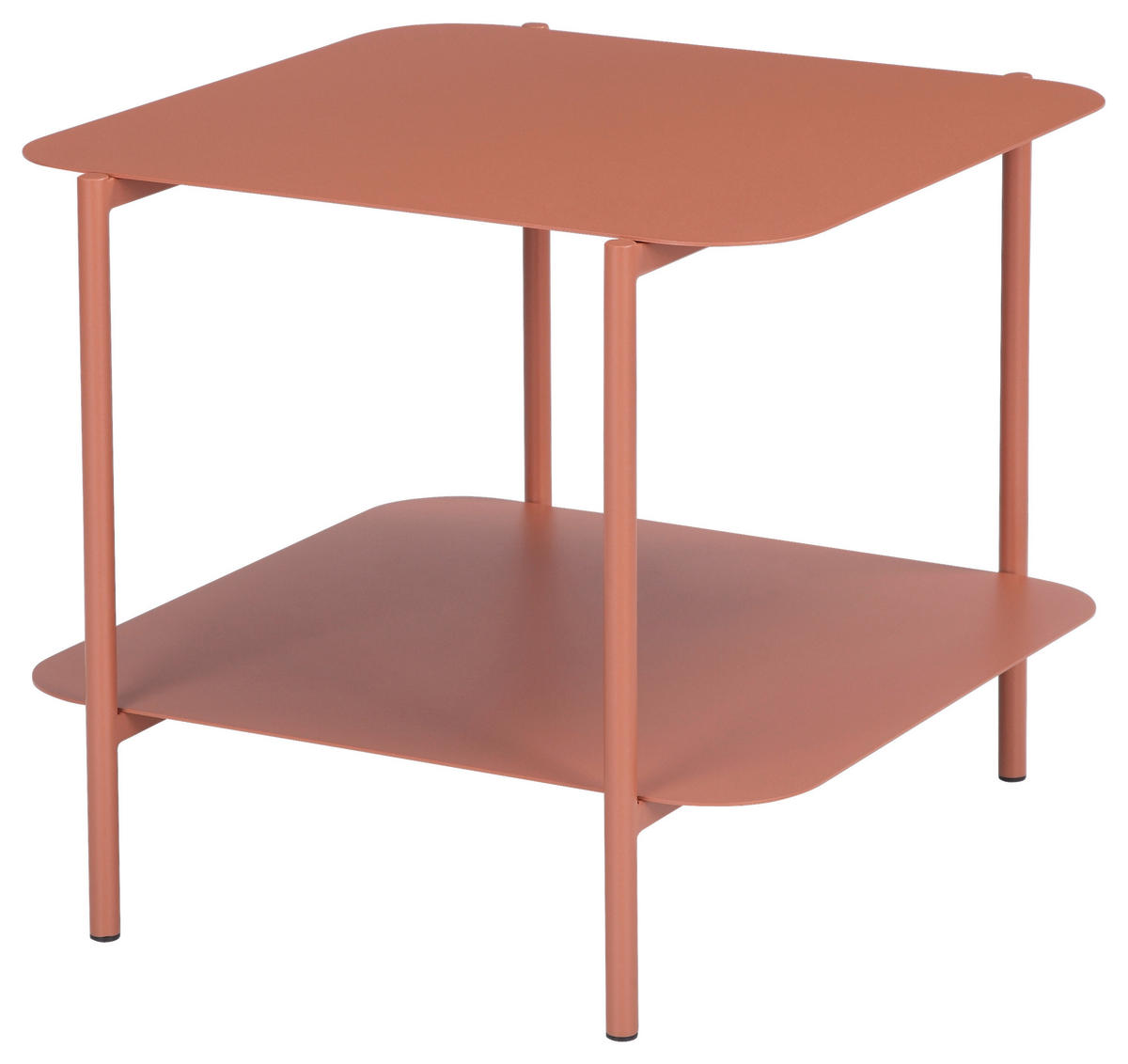 BEISTELLTISCH 48,4/45/40 cm Terracotta quadratisch  - Terracotta, Design, Metall (48,4/45/40cm) - Carryhome