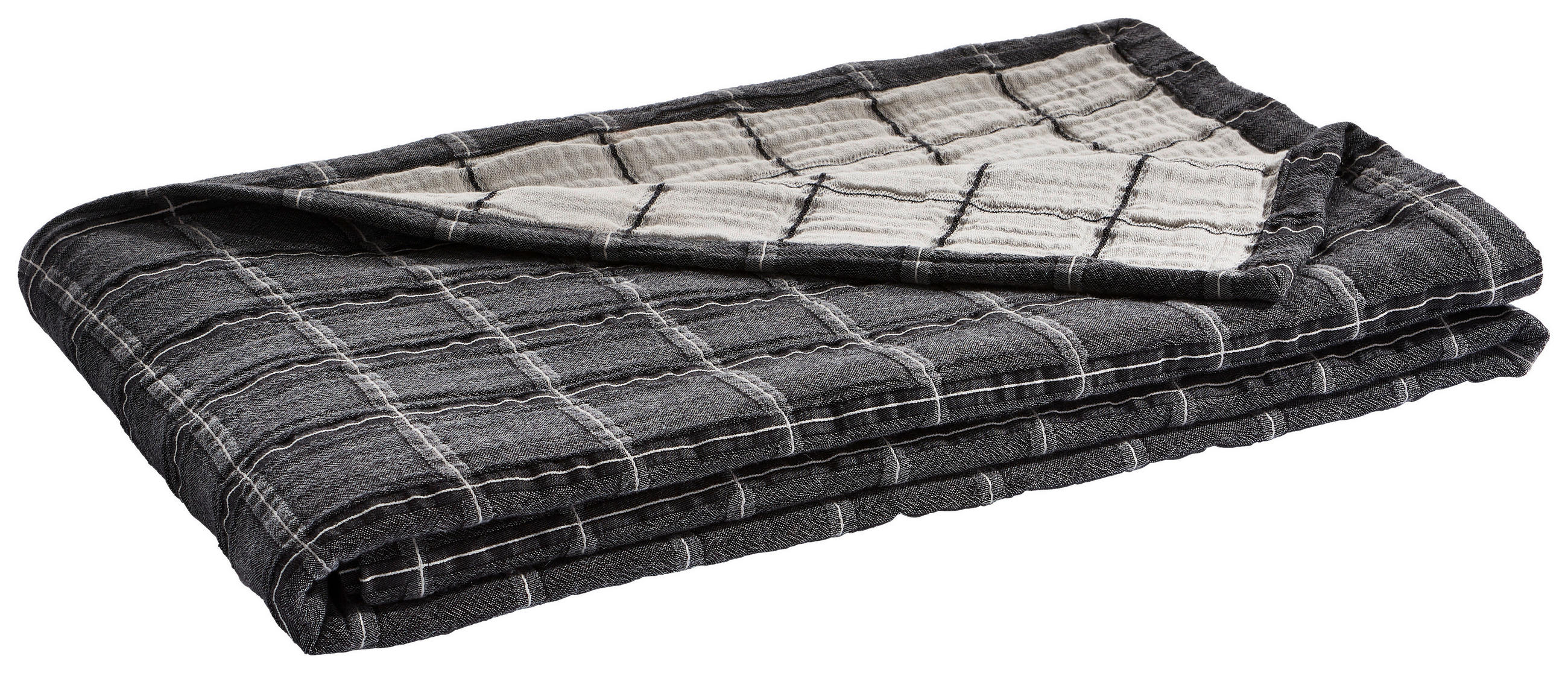 ÜBERWURF  - Anthrazit, Basics, Textil (220/240cm) - Schöner Wohnen