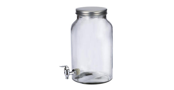 GETRÄNKESPENDER - Klar, Basics, Glas/Metall (20,2/26,3cm) - Homeware