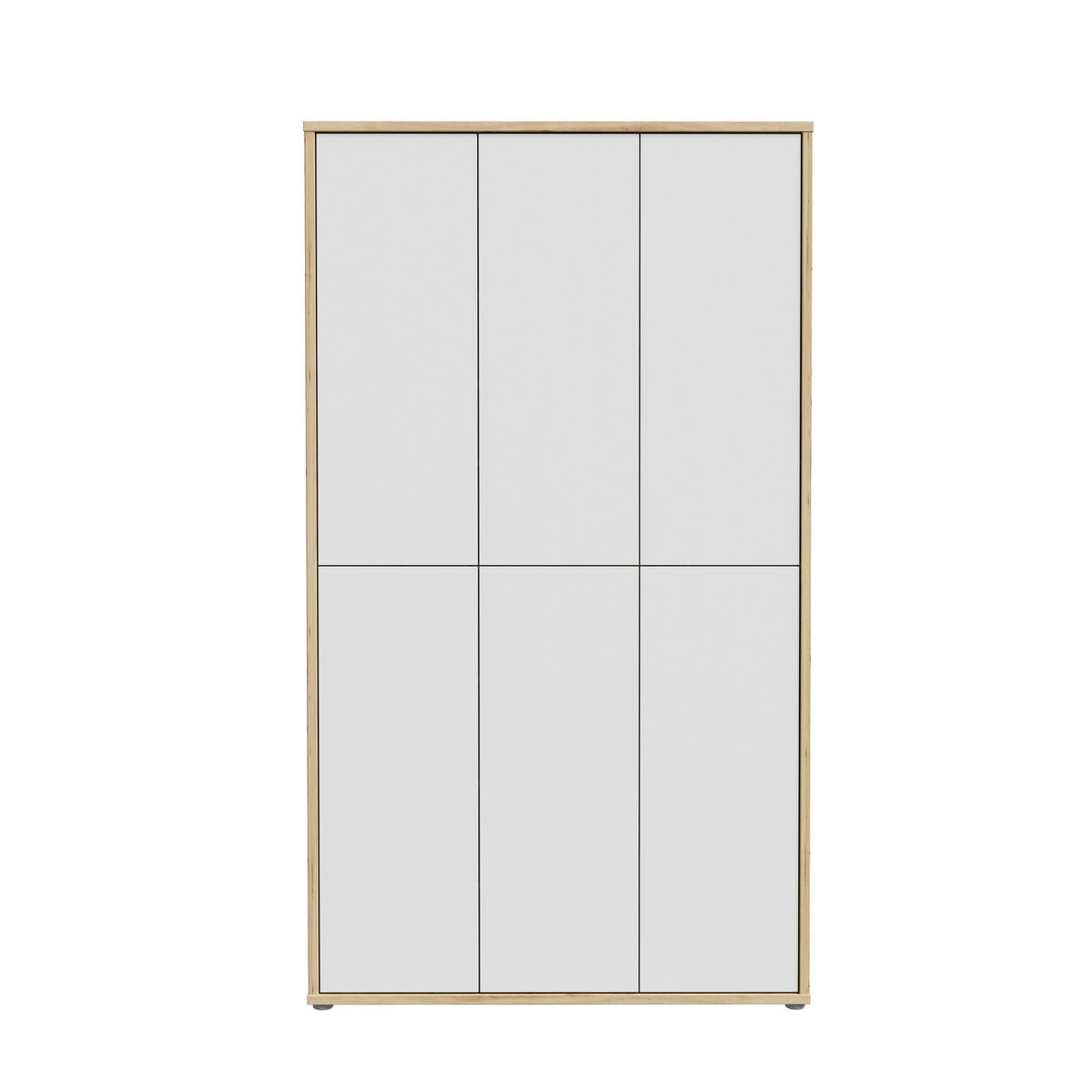 SCHUHSCHRANK Eiche Artisan, Hellgrau  - Hellgrau/Eiche Artisan, MODERN, Holzwerkstoff/Kunststoff (109,2/191,9/34,9cm) - Xora