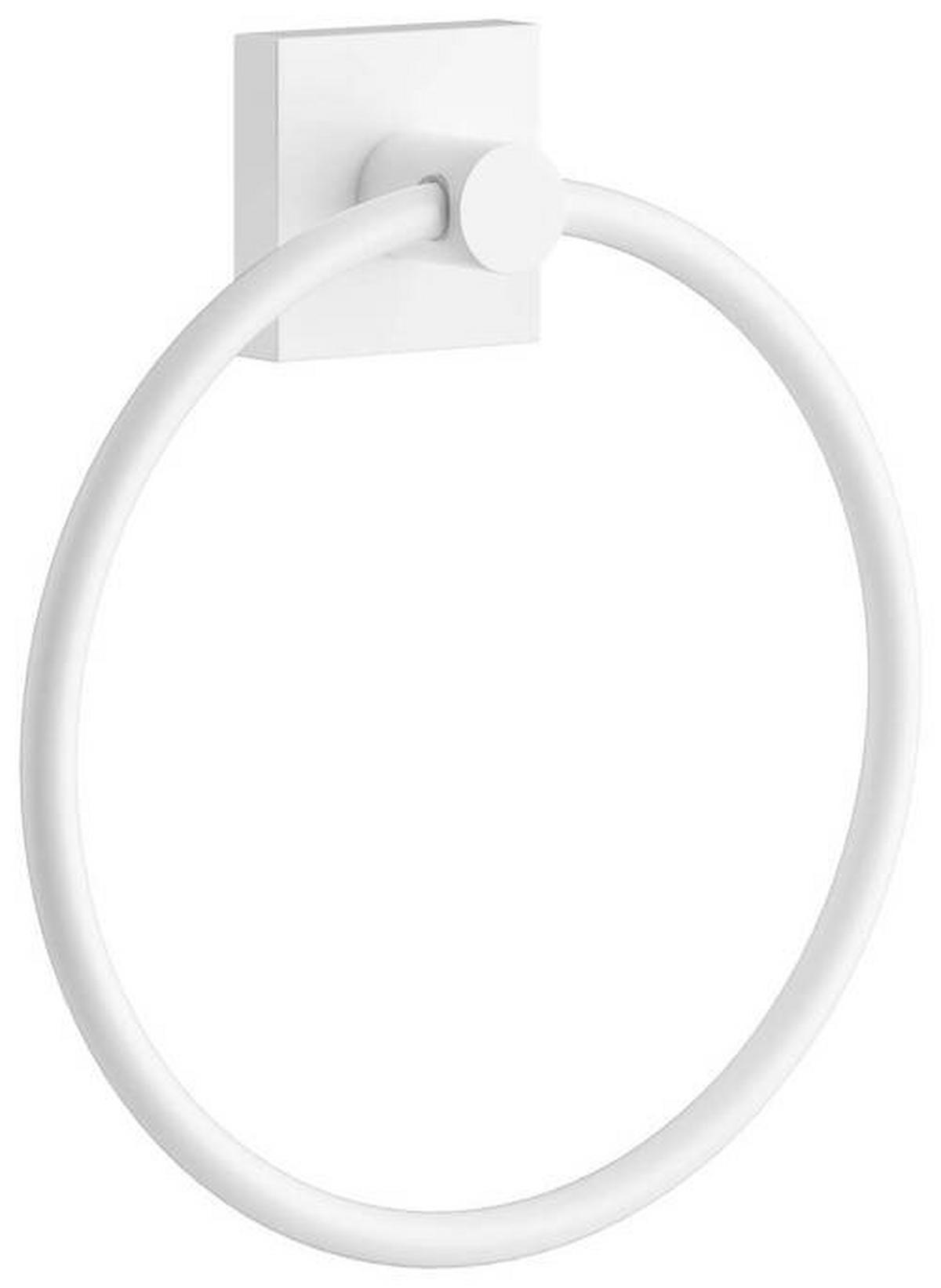 HANDTUCHHALTER 17/19/3,6 cm  - Weiß, Basics, Metall (17/19/3,6cm) - Smedbo