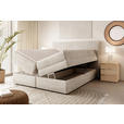 BOXSPRINGBETT 180/200 cm  in Beige  - Beige/Schwarz, Design, Kunststoff/Textil (180/200cm) - Esposa
