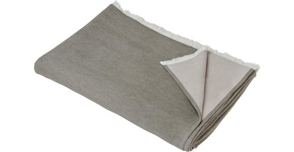 DECKE MAGDA 140/210 cm  - Dunkelgrau/Grau, Natur, Textil (140/210cm) - Novel