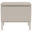 NACHTSCHRANK 49/43/35 cm  - Kaschmir, Design, Holzwerkstoff/Metall (49/43/35cm) - Hom`in