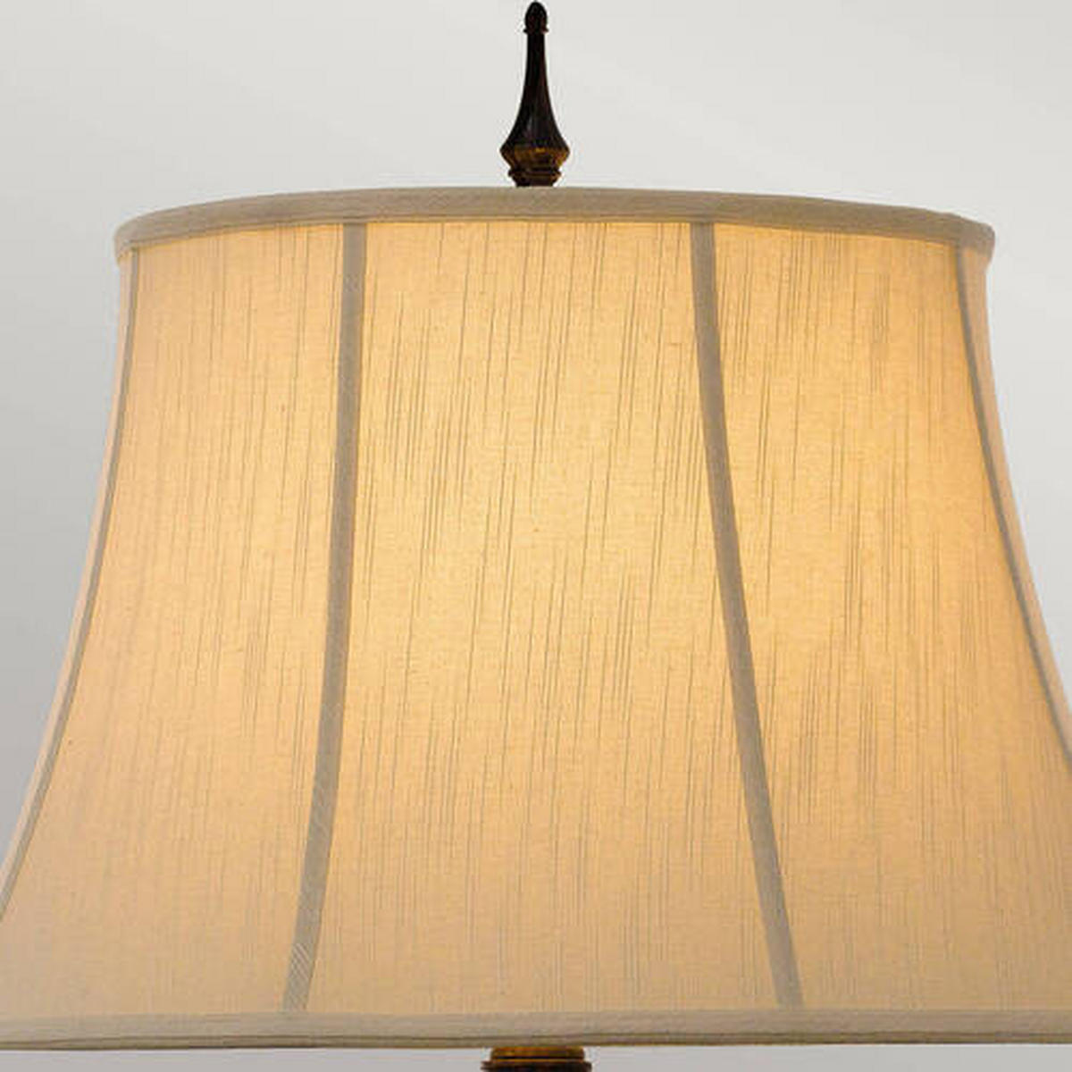 TISCHLEUCHTE - Braun, Konventionell, Textil/Metall (50.8/89.5cm) - Elstead Lighting