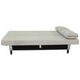 SCHLAFSOFA Lia in Webstoff Graubraun  - Graubraun/Schwarz, Design, Textil/Metall (197/84/92,5cm) - Hom`in
