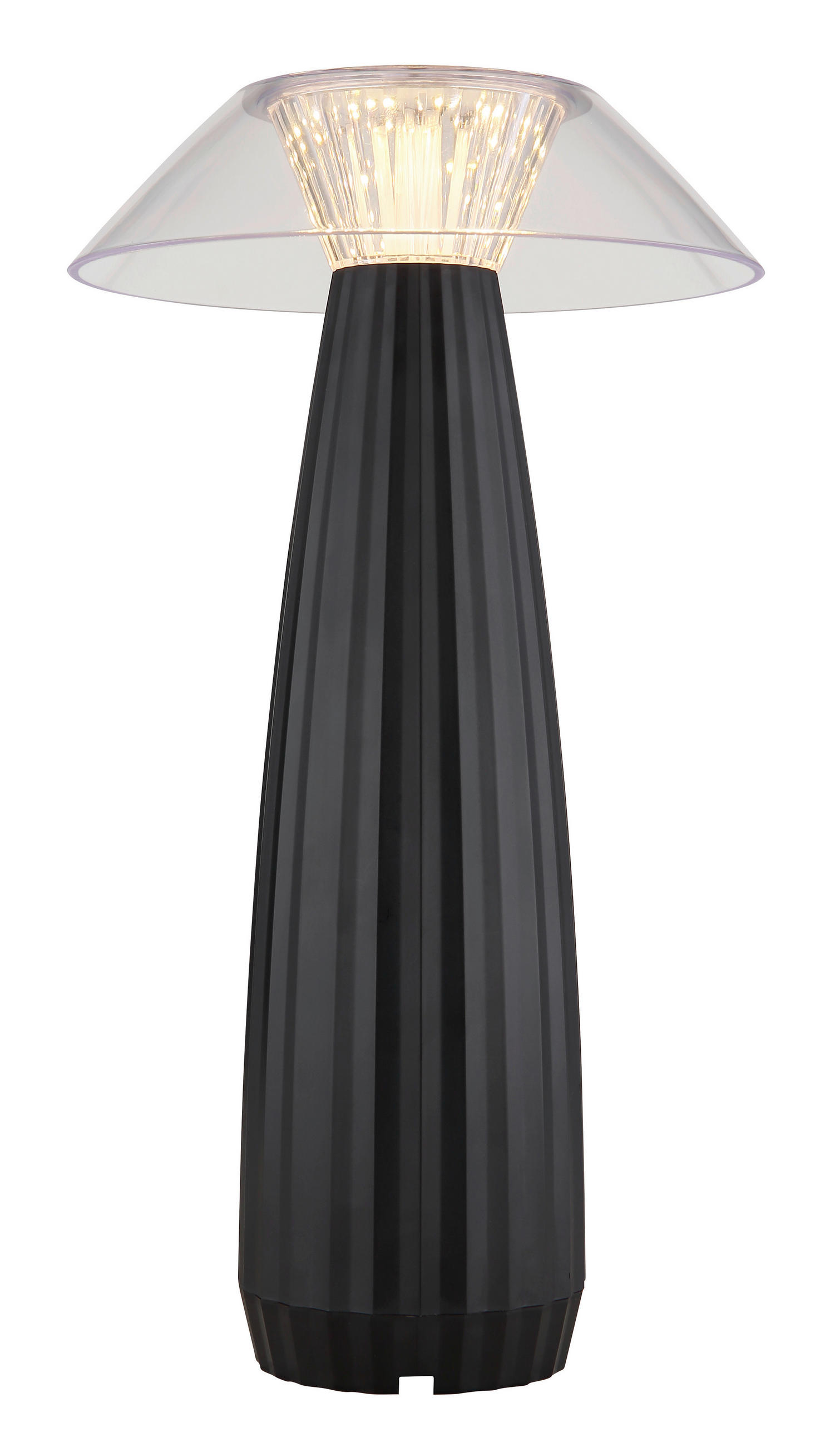 LED-BORDSLAMPA - svart/transparent, Design, plast (15,4/28cm) - Globo