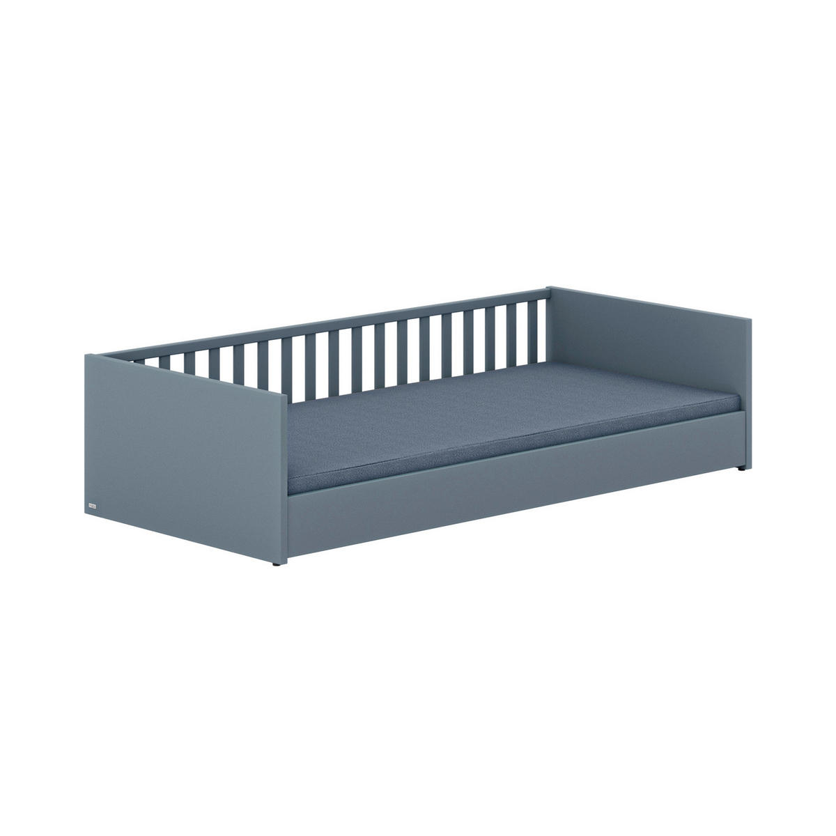 BODENBETT 90/200 cm  in Blau  - Blau/Schwarz, Basics, Holzwerkstoff (90/200cm) - Paidi