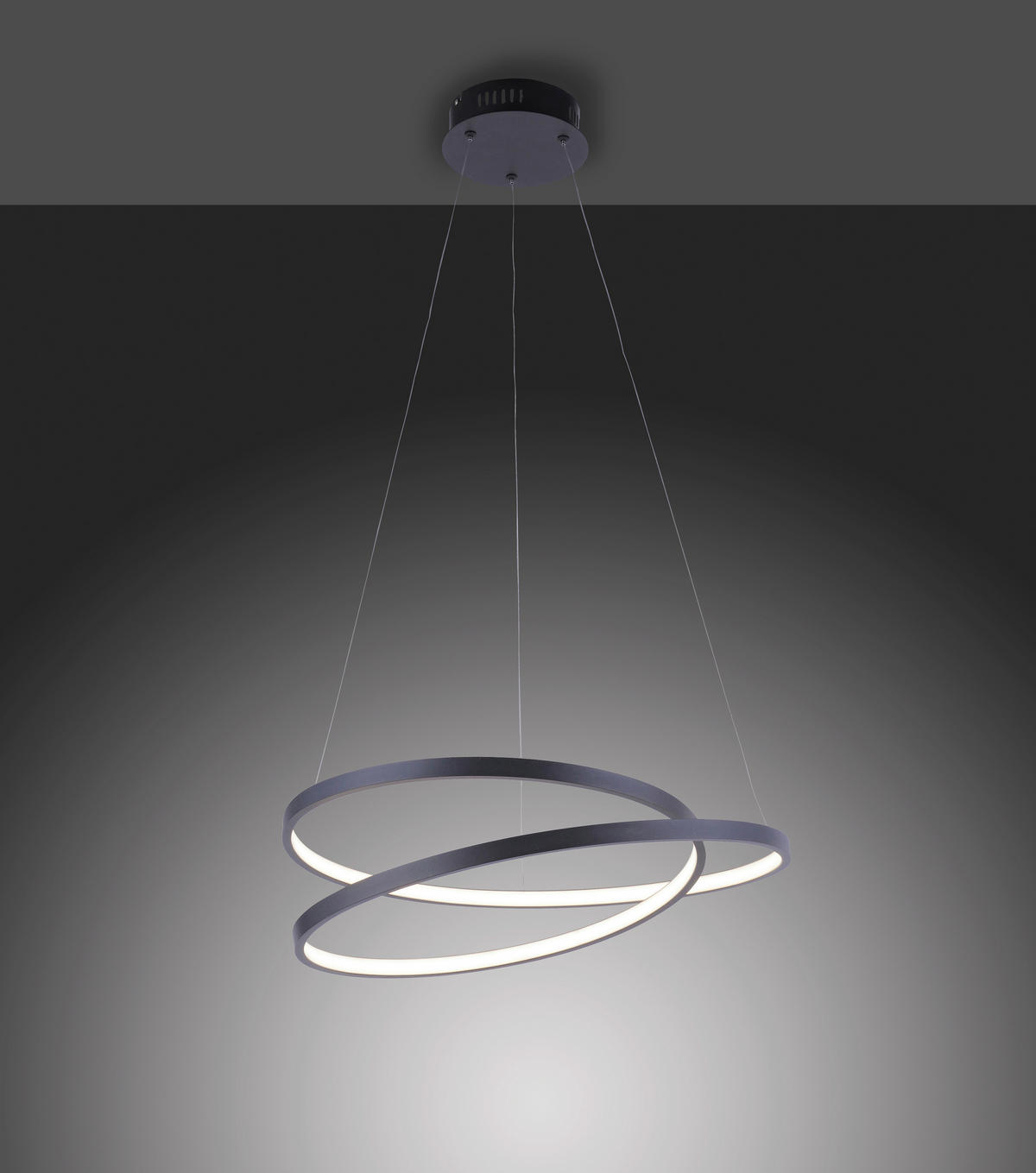LED-HÄNGELEUCHTE 60/60/100 cm  - Schwarz, Design, Kunststoff/Metall (60/60/100cm) - Paul Neuhaus