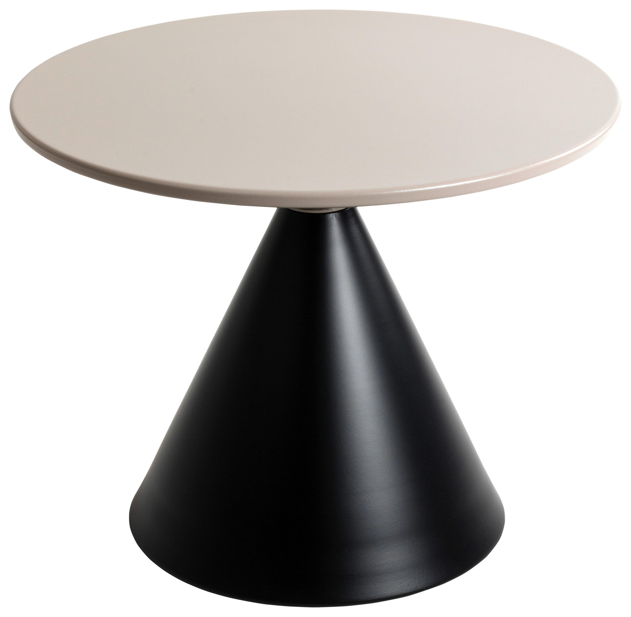 BEISTELLTISCH 60/60/48 cm Schwarz, Hellgrau rund  - Hellgrau/Schwarz, Trend, Metall (60/60/48cm)