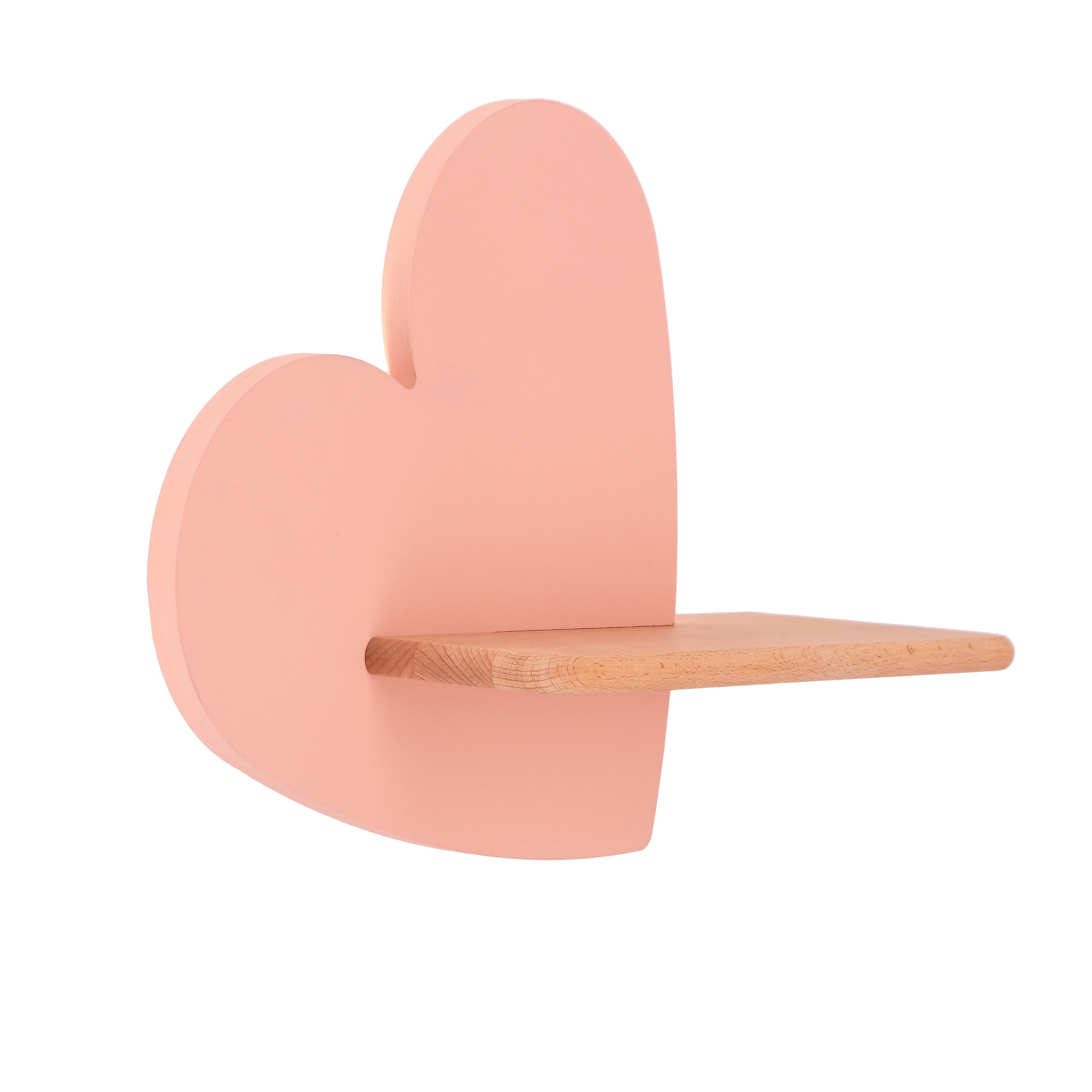 VÄGGLAMPA FÖR BARN Heart 36/12/26 cm   - pink, Klassisk, metall/trämaterial (36/12/26cm)