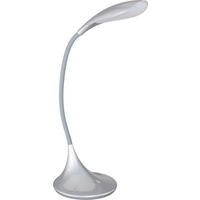 LED-SVETILKA ZA PISALNO MIZO  YON   17/19,5/37,5 cm          - srebrne barve, Basics, umetna masa (17/19,5/37,5cm)