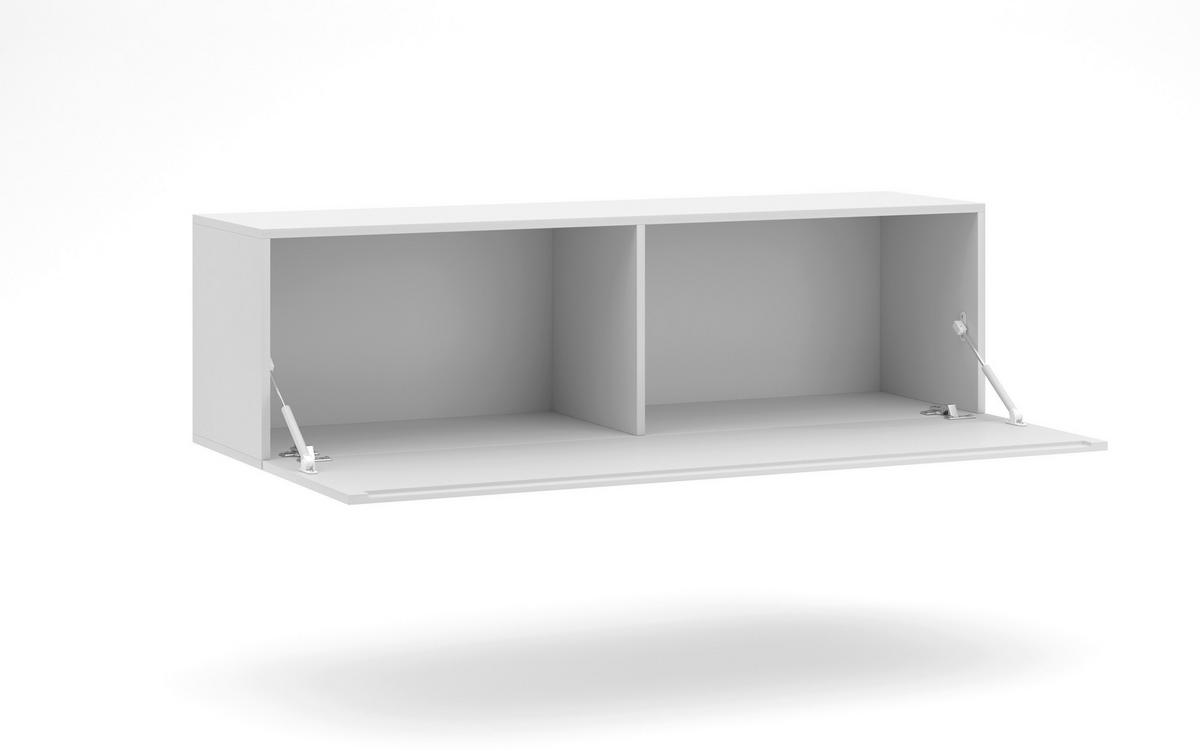 LOWBOARD  in 140/40/38 cm  - Weiß Hochglanz/Weiß, Design, Holzwerkstoff (140/40/38cm) - Livetastic