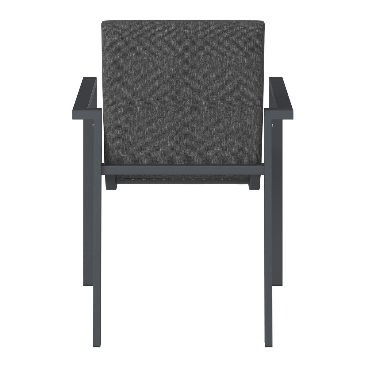 GARTENSTUHL Aluminium Grau  - Grau, MODERN, Textil/Metall (58/85/59cm) - Ambia Garden