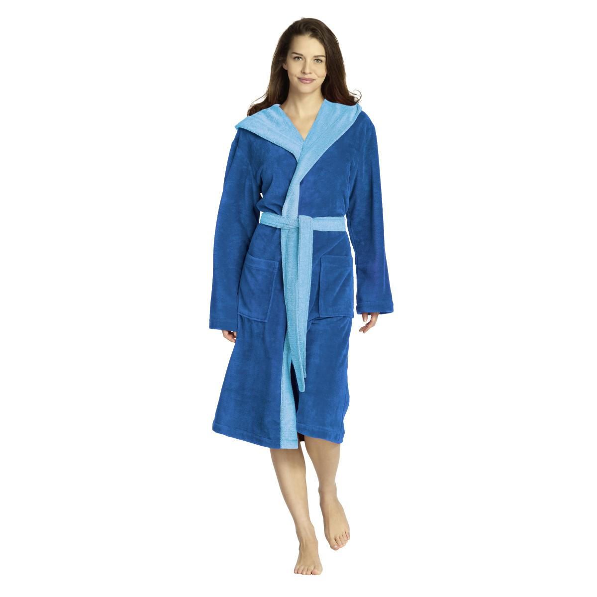 BADEMANTEL S Herren  - Blau, Basics, Textil (Snull) - Vossen